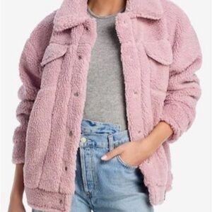 UGG Sold Out Ashen Pink Teddy Trucker Jacket-oversized XS fits up to Medium